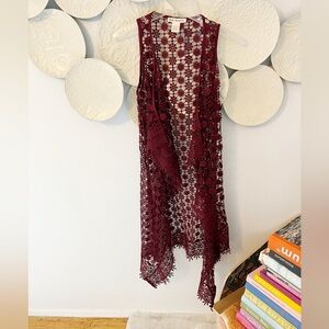 Small/Medium Indigo Thread Co. Crochet Duster